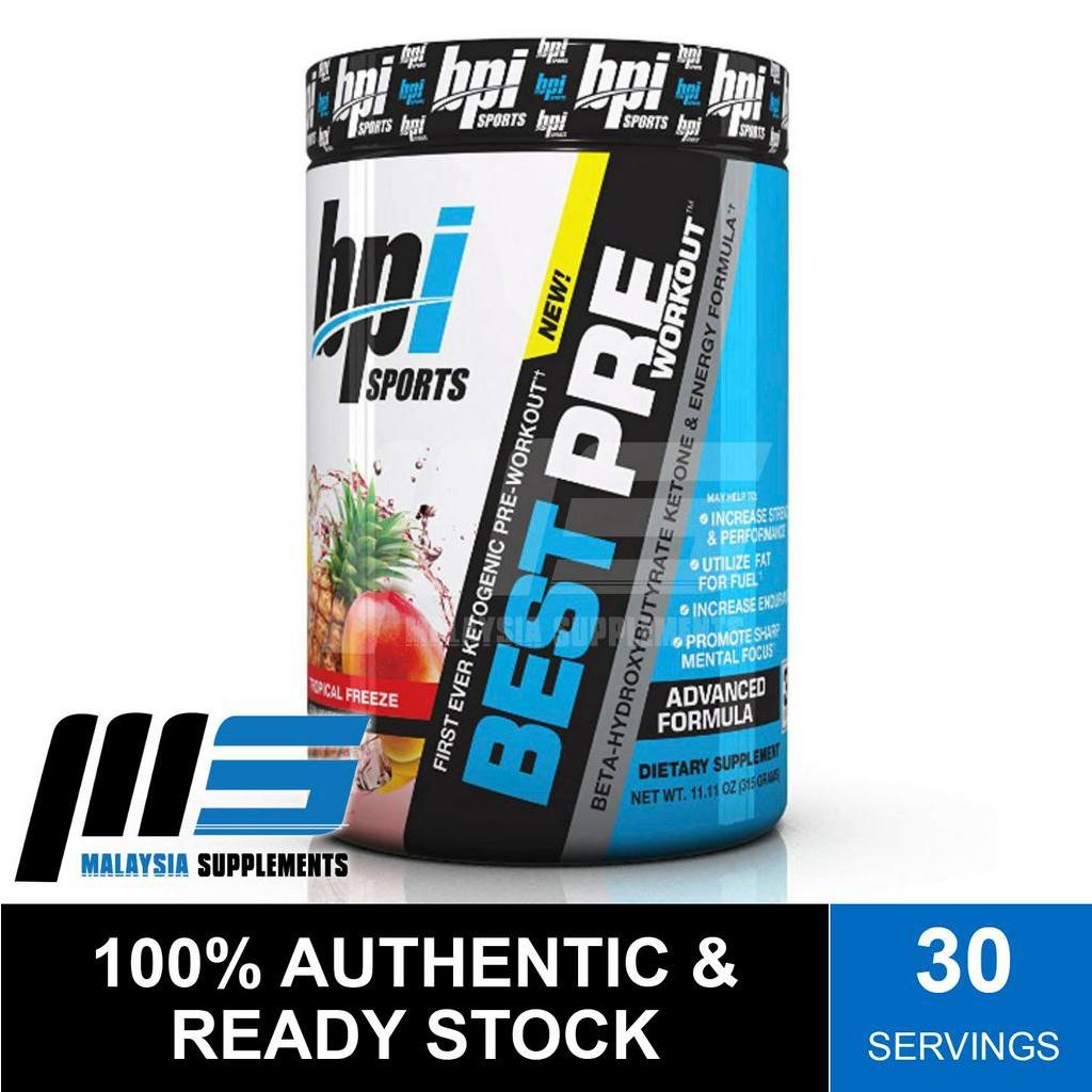 BPI Sports Best PreWorkout, 30 Servings Post Workout, Amino Acids
