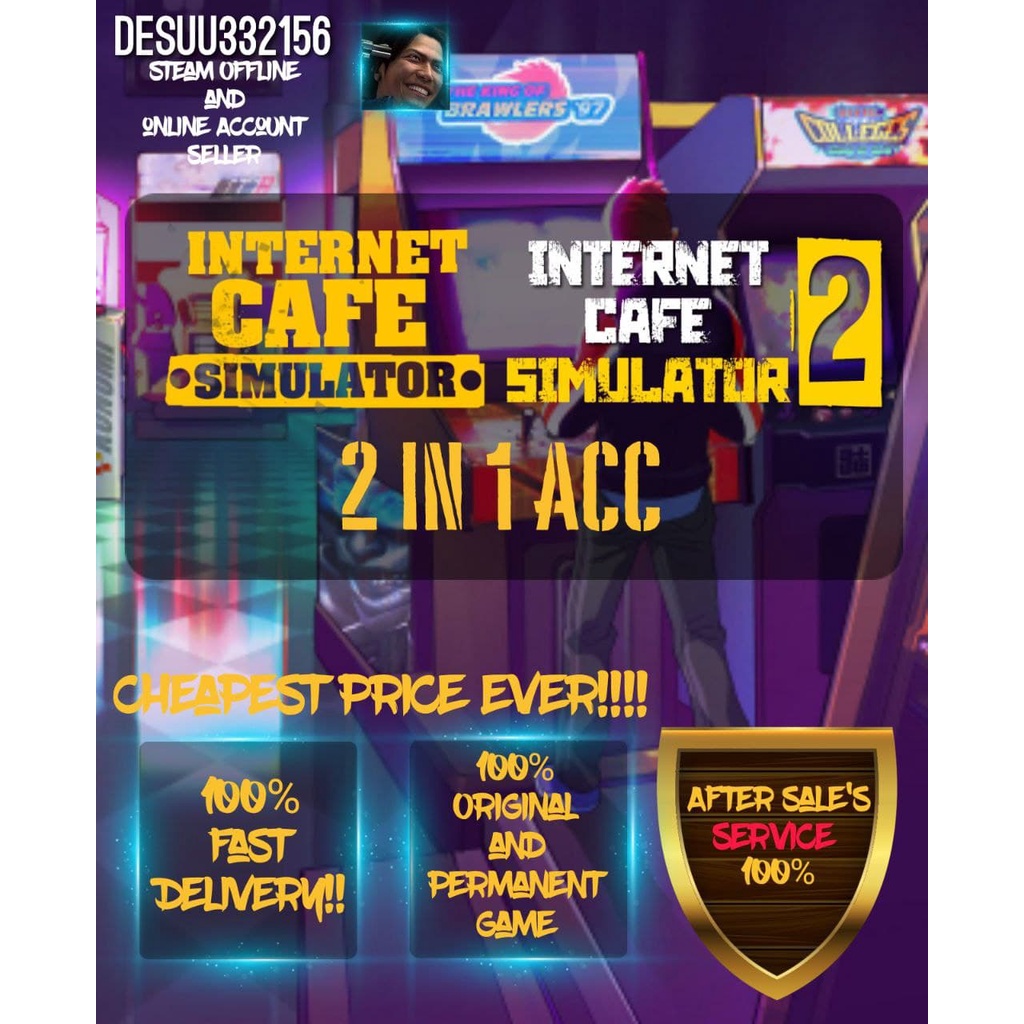 Internet Cafe Simulator 2 Bundle Steam Offline Account(100% Original ...