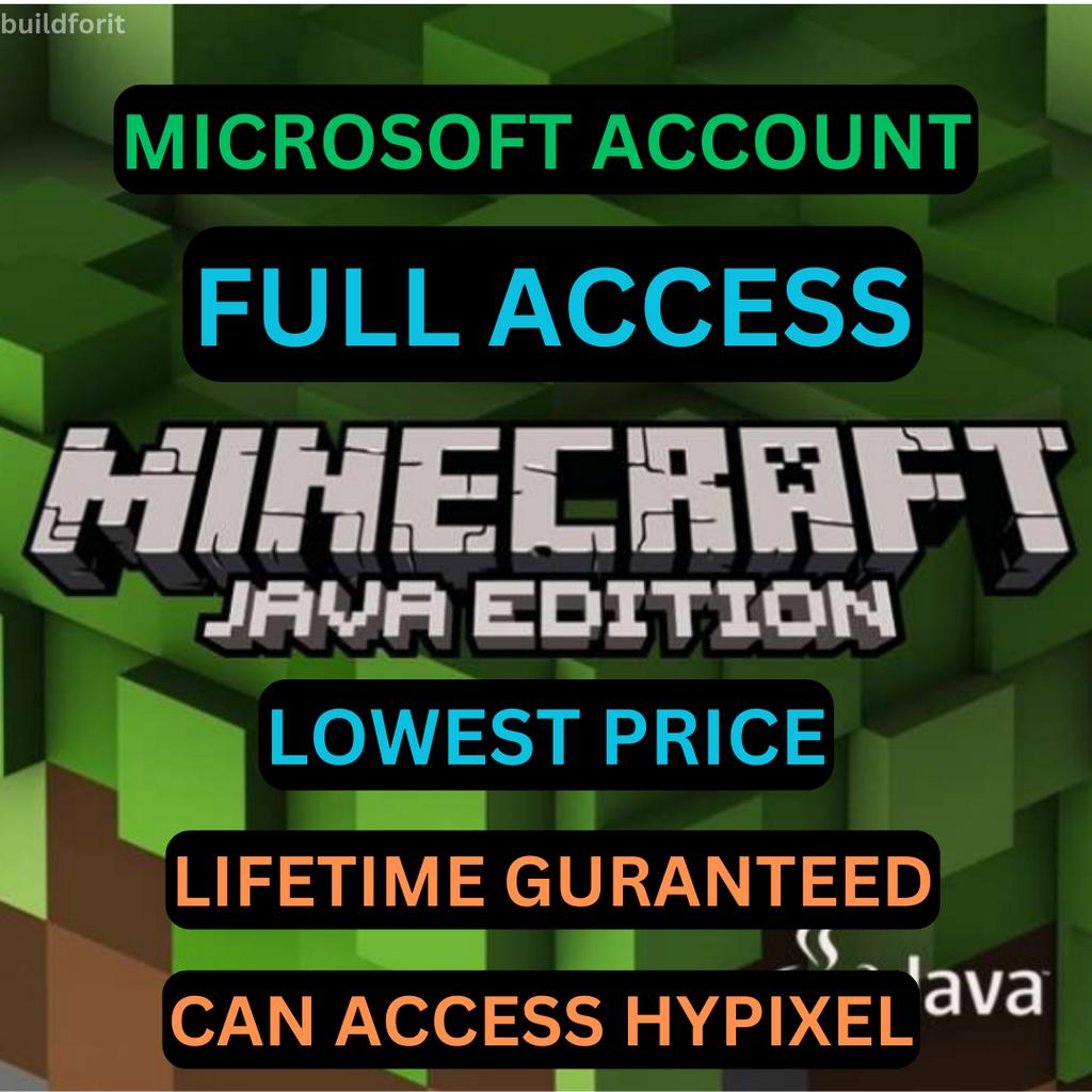 [CHEAPEST 24/7] Minecraft Java Edition Full Access PC | CAN ACCESS ...