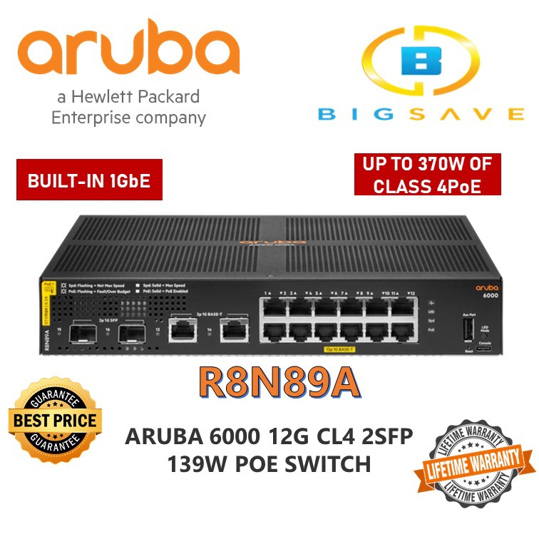 aruba-r8n89a-6000-12g-cl4-2sfp-139w-poe-switch-shopee-malaysia