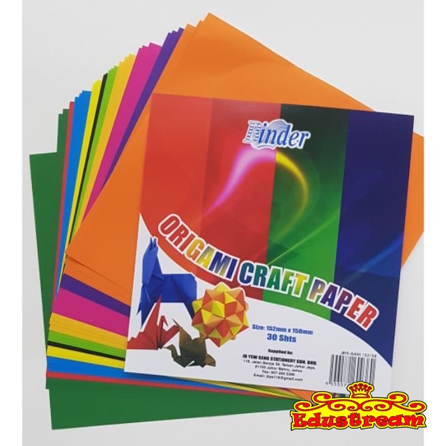 READY STOCK!! Binder DIY Origami Craft Paper 30 Sheets Shopee Malaysia