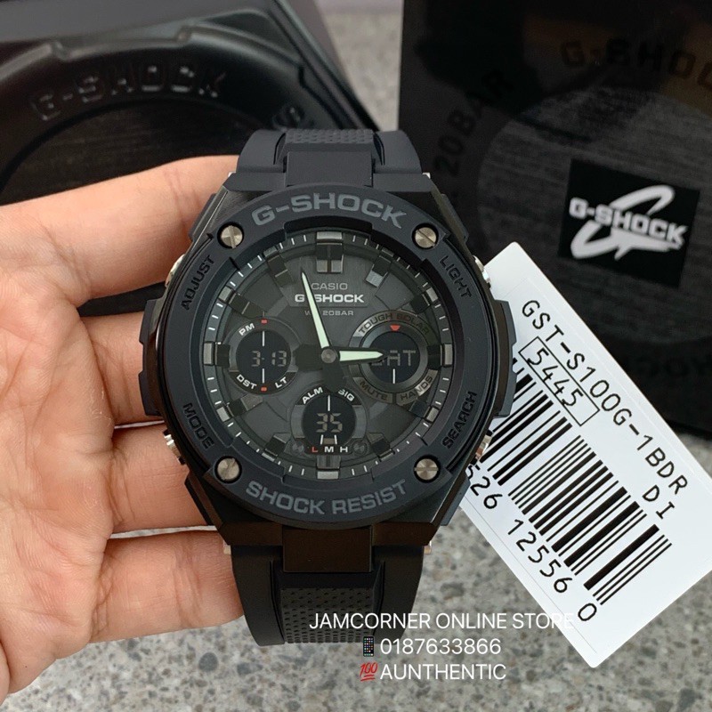 Casio g steel outlet black