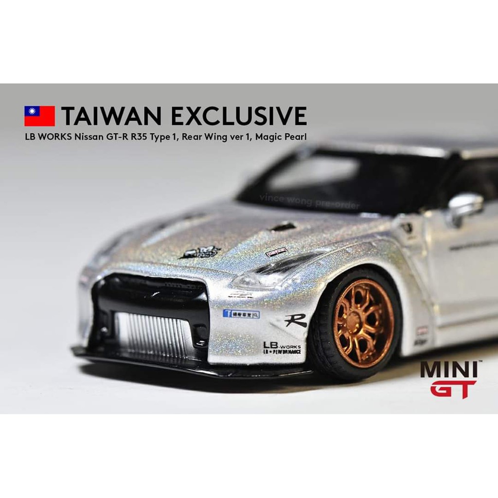 MINI GT LB☆WORKS Nissan GT-R (R35) Magic Pearl Taiwan