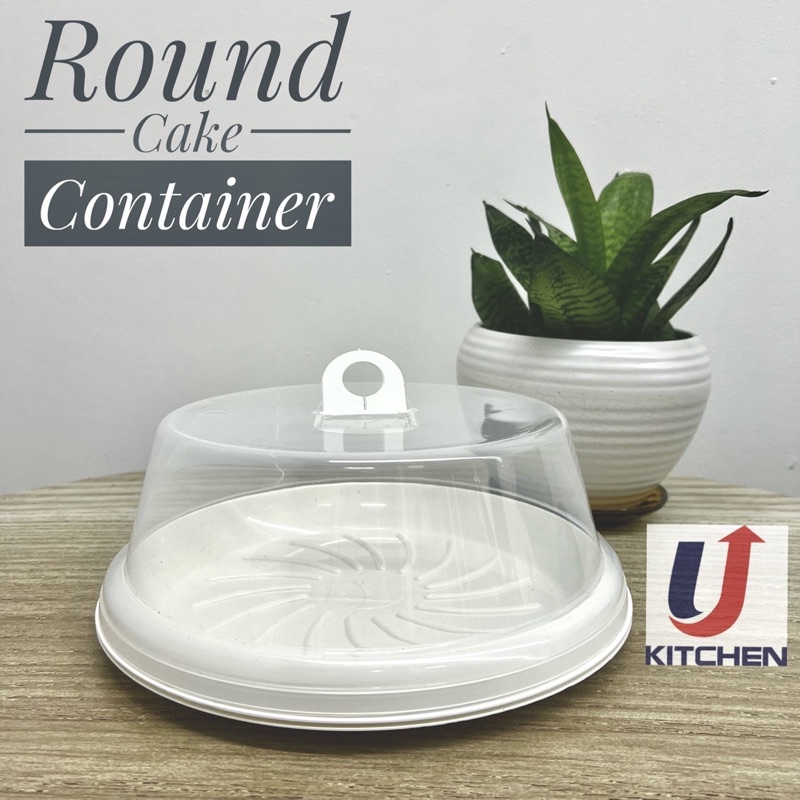 Round Cake Storage With Cover / Cake Keeper / Cake Coverage / Bekas Kek