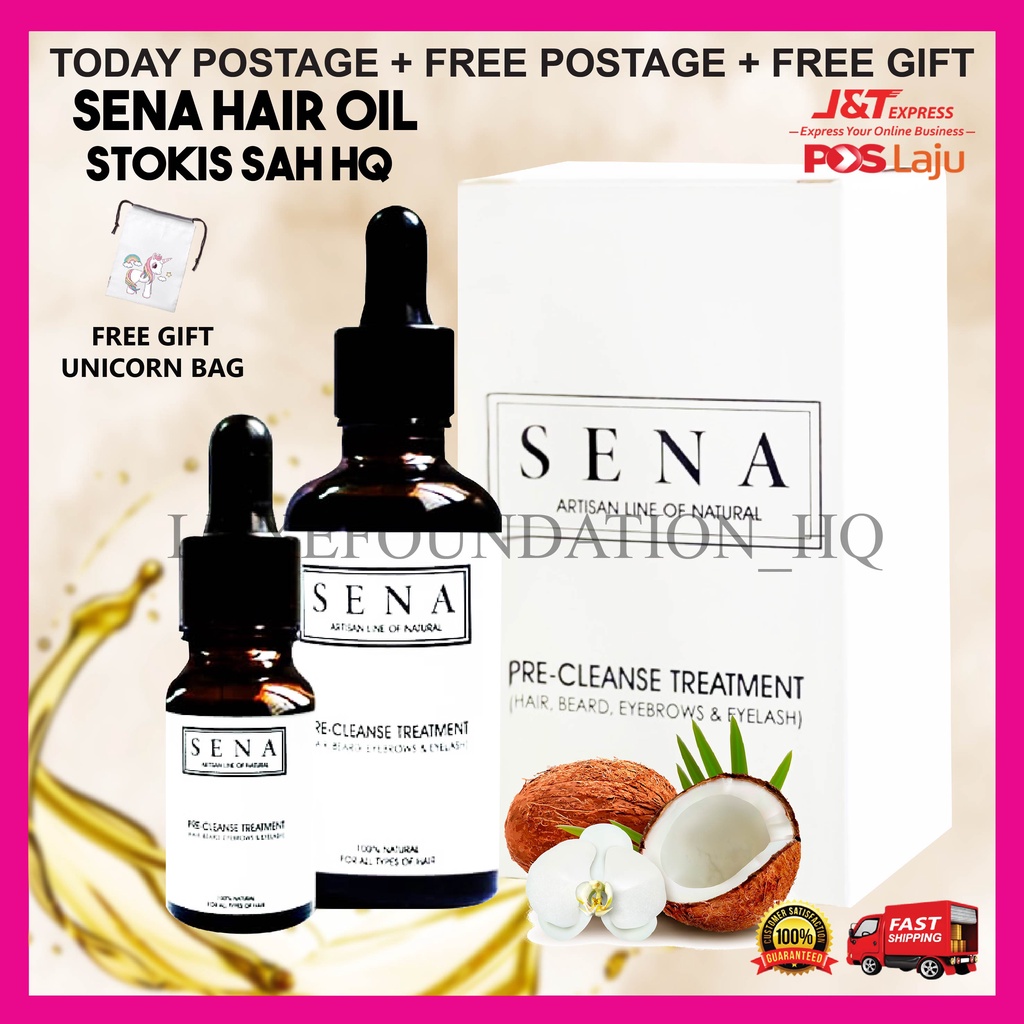 SENA HAIR OIL ORIGINAL HQ FREE GIFT Sena PreCleanse Treatment (3 free