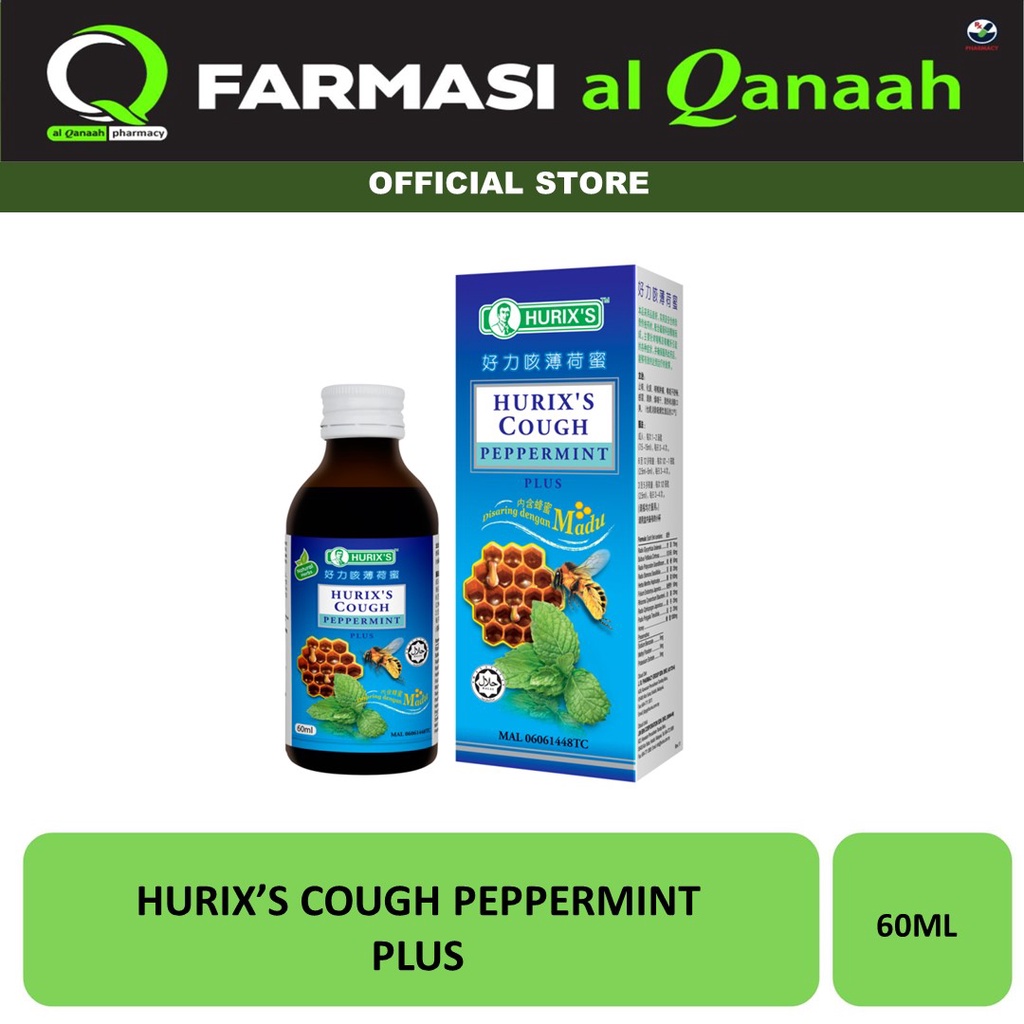 HURIX'S COUGH PEPPERMINT PLUS (60ML) Shopee Malaysia