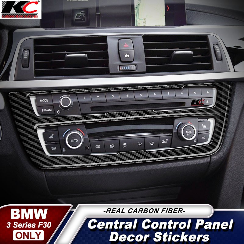 BMW F30 F34 Carbon Fiber Center Console Panel Cover Interior Trim