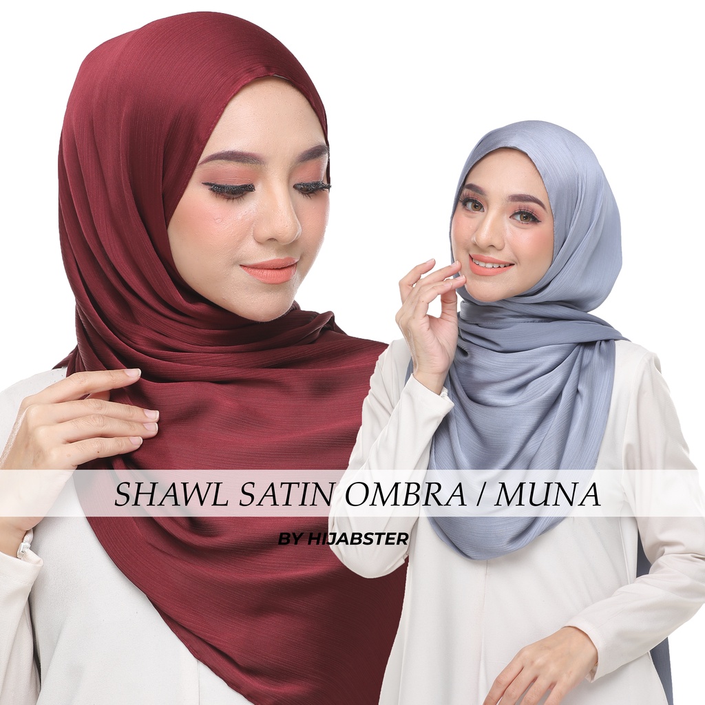 shawl satin ombra