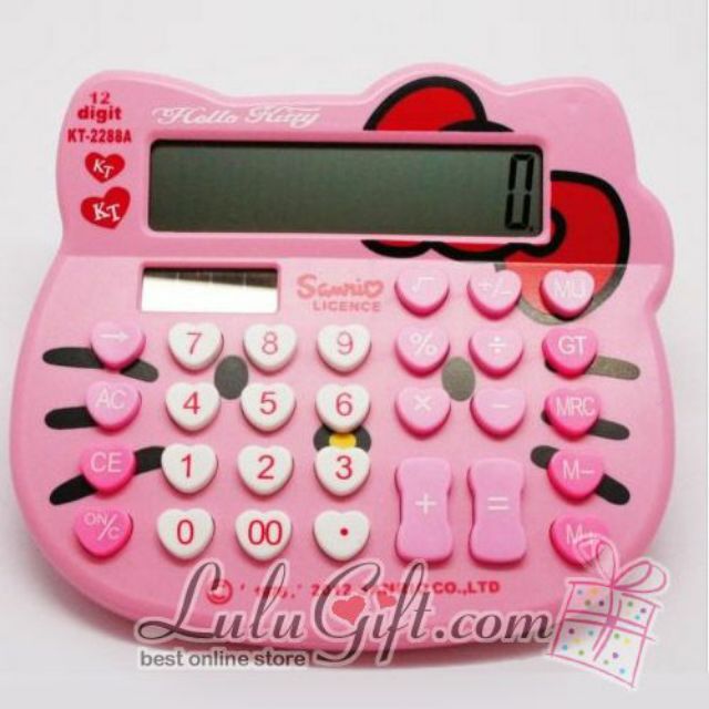 Hello Kitty 12 Digit Calculator Pink KT- 2288B | Shopee Malaysia