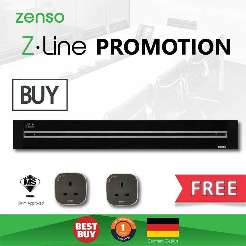ZENSO - Z.Line 1000MM Power Line/Power Track + FREE 2unit 13A Socket ...