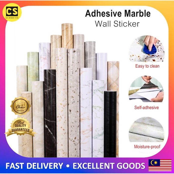 🔥 Marble 🔥 Waterproof Self Adhesive Wallpaper Wardrobe Renovation ...