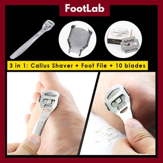 Foot Scraper Pedicure Supplies for Dead Skin Heel File Like Grater Calusses  Remover Feet Callus Shaver Feet Scrubber Hard Skin Kit with 10 Blade
