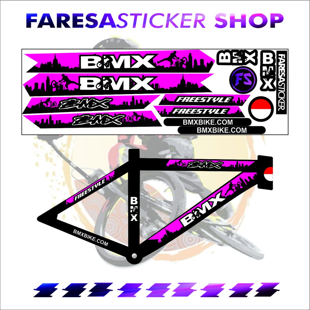 Striping STICKER BMX Bike Variation VIRAL PING SIMPLE | Shopee Malaysia