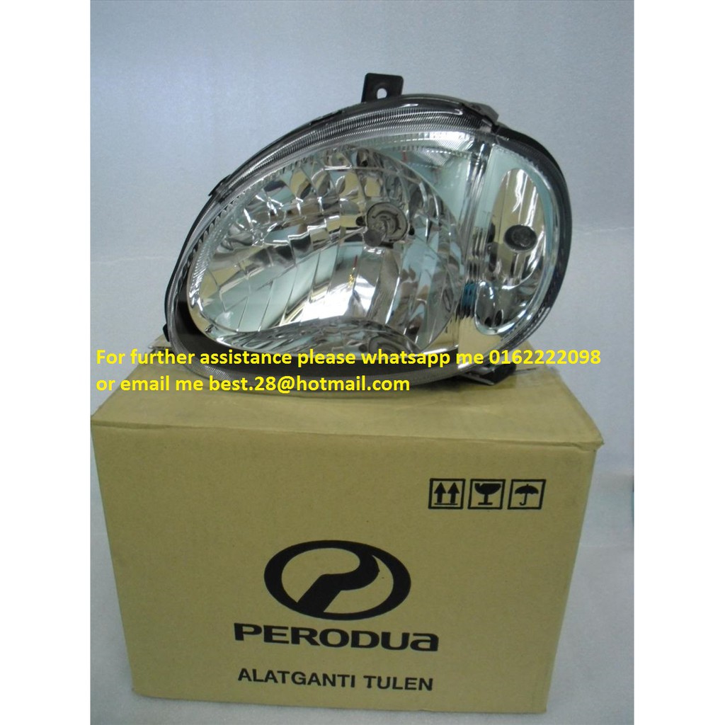 PERODUA KELISA HEAD LAMP HEADLAMP LAMPU BESAR DEPAN ORIGINAL/ LOCAL