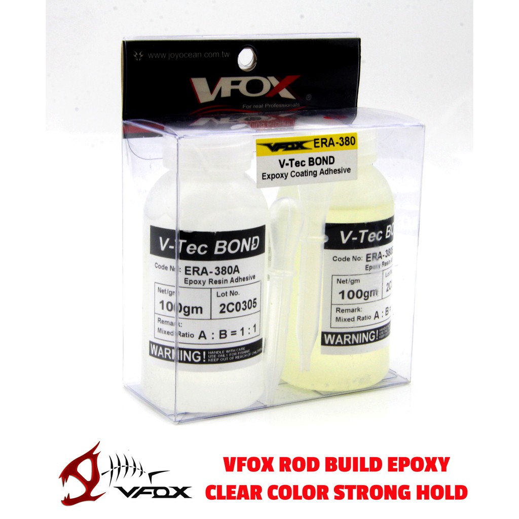 VFOX Epoxy ERA-380 Fishing Rod Build and Repair - Clear Color Strong Hold