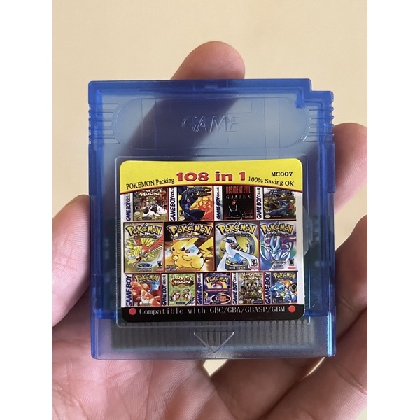 108 in 1 Game Boy COLOR GBC Multi Cart Game Cartridge/Pokemon set ...