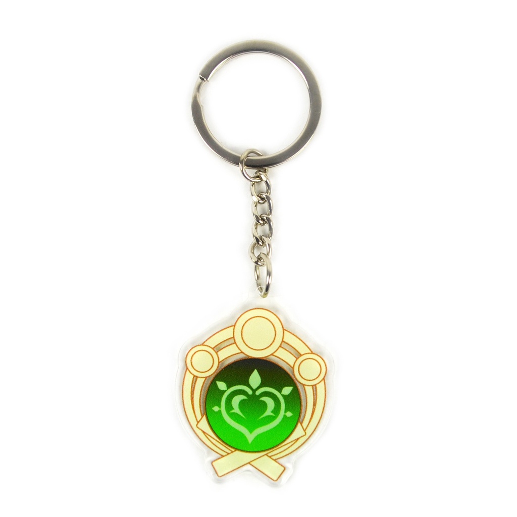 Genshin Impact Mini Vision Arcylic Keychain Mondstadt Liyue Inazuma ...