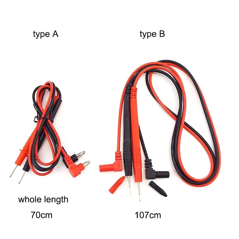 thumbnail image 2 of 2 Pairs Ultra Thin Tip Needle Test Leads For Multimeter – 36 Inch, 1000V, 20A, Banana Plug 2 of 3