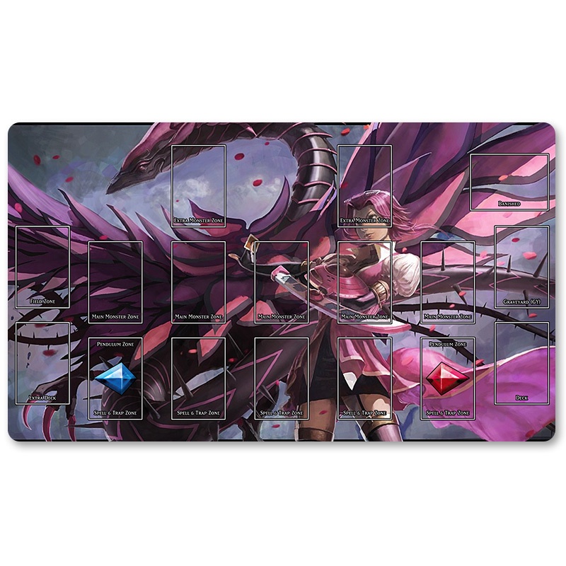 HOT OCG Playmat Blue-eyes Ultimate Dragon Dark Magician Duel Monsters ...