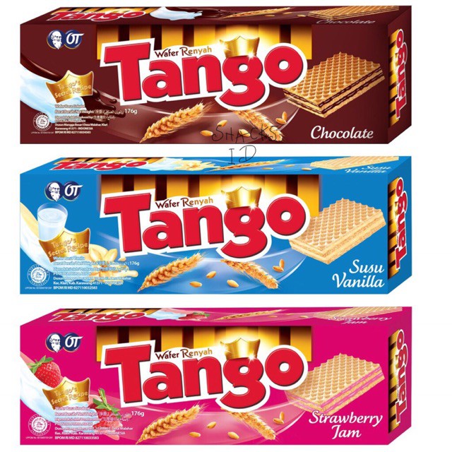 Tango Wafer Renyah 78 Gram Rasa Chocolate / Susu Vanila / Strawberry ...