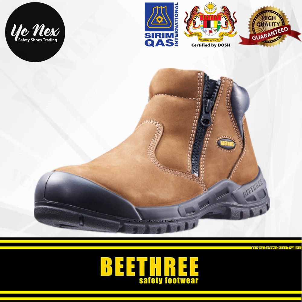 Beethree Safety Shoes - BT 8866 - Low Cut Zip Up Premium Quality ...