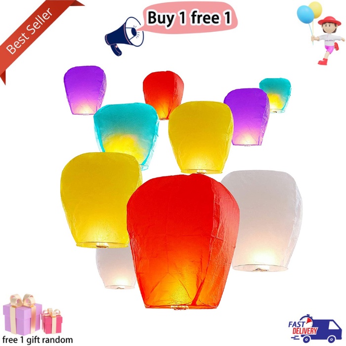 Flying Lanterns Flying Sky Lanterns Colorful Flying Lanterns Shopee