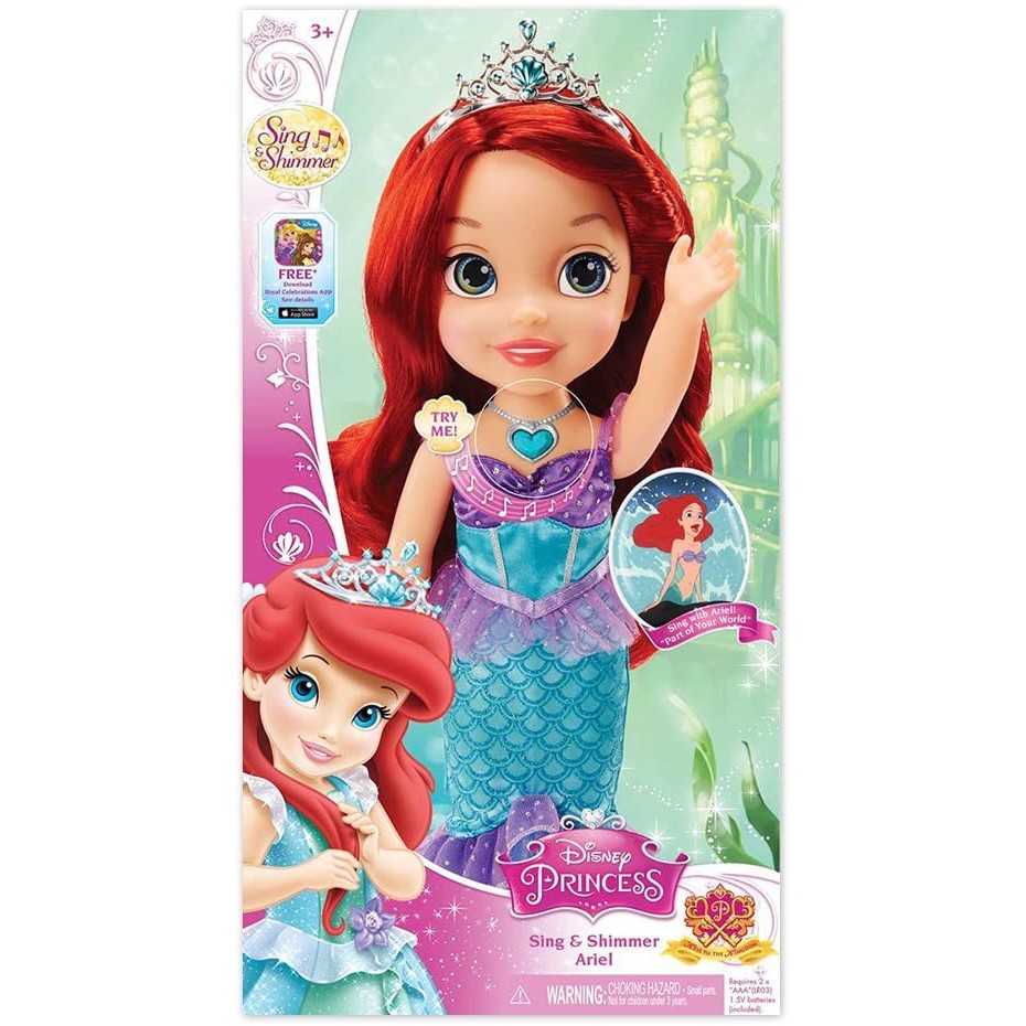 Disney princess ariel sing best sale and sparkle