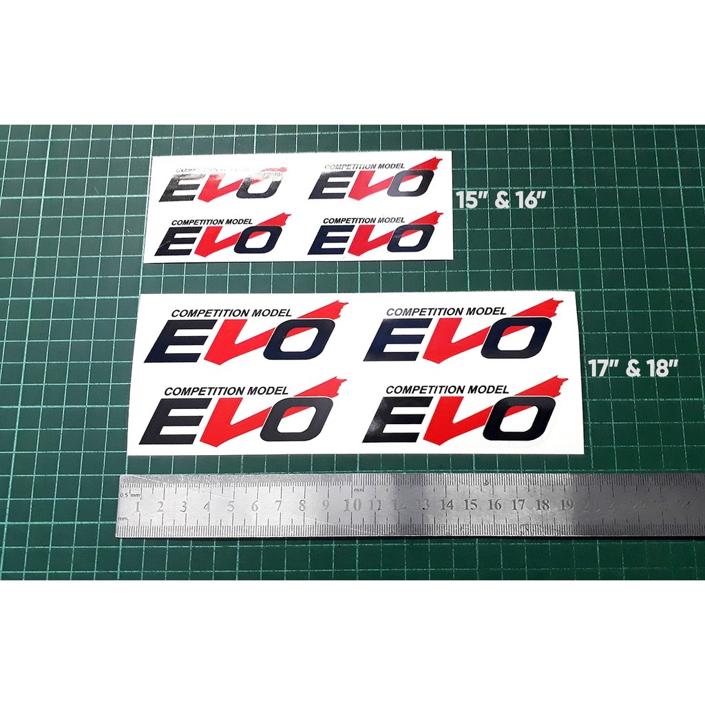 STICKER RIM #EVO #REGAMASTER | Shopee Malaysia