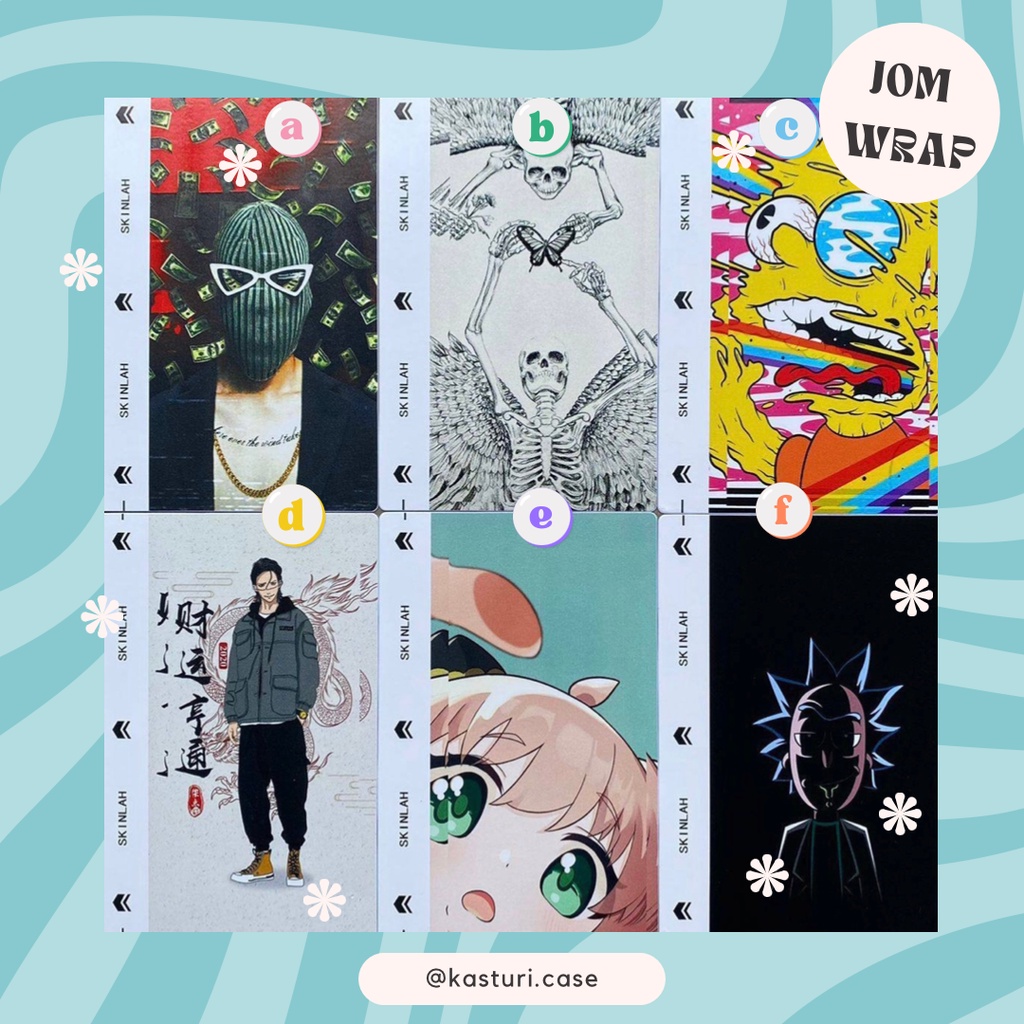 JOM WRAP WITH US BACK STICKER PHONE FOR ALL MODEL | Shopee Malaysia