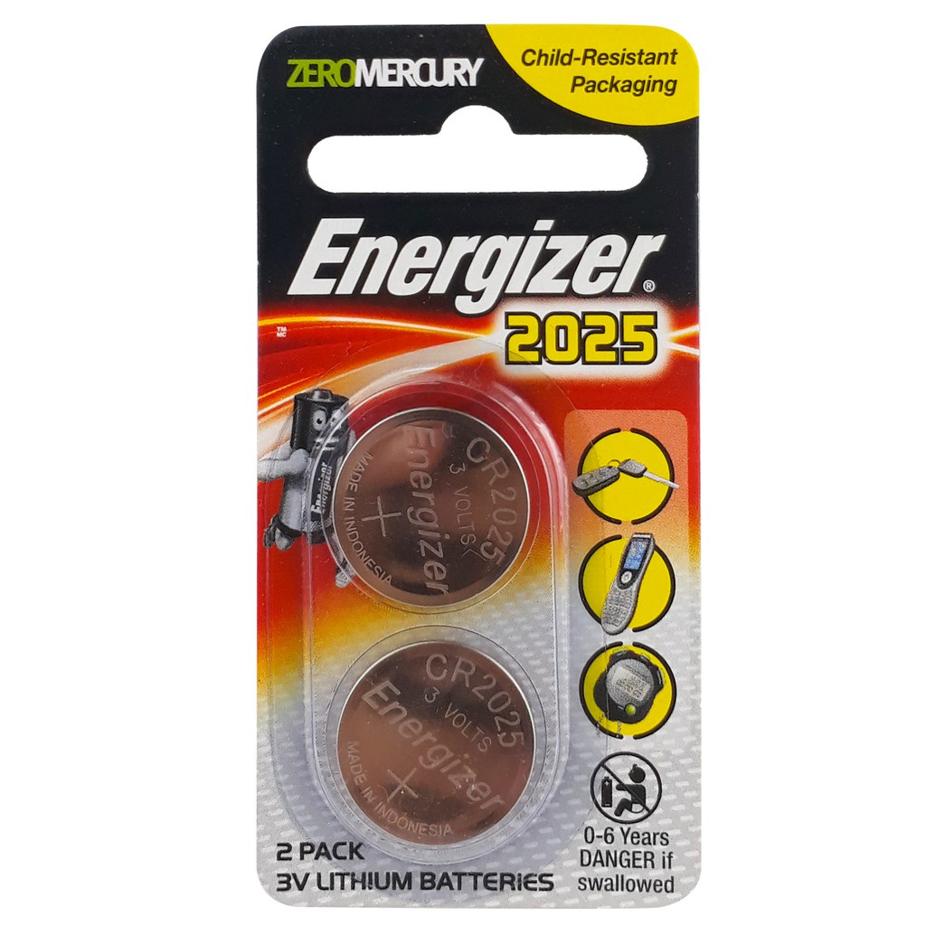 Energizer Lithium Coin CR2025 Batteries ECR2025BS2G | Shopee Malaysia