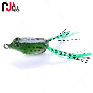 NEWUP】5cm/8g Bionic Soft Frog Popper Jump Frog Reel Lure Jig Katak（frog）Fishing  Bait