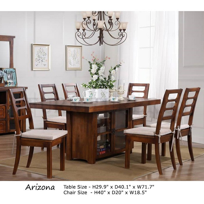 Arizona Country Farmhouse Furniture Series, Full Solid Wood Dining set ...