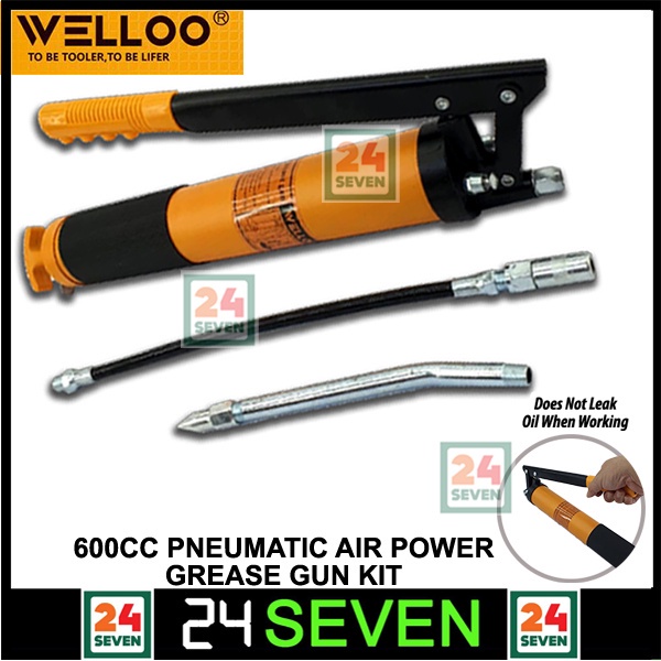 Discount ! WELLOO 600CC Pneumatic Grease Gun Manual Lever Action Grease ...