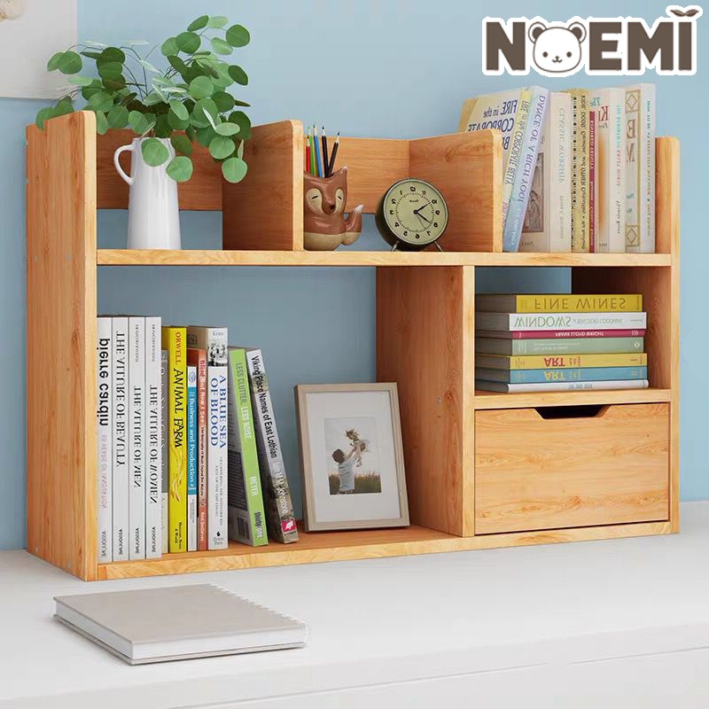 Modern Desktop Book Rack Rack Buku Book Shelf With Drawer Book Case ...