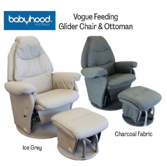 Vogue feeding glider chair & clearance ottoman