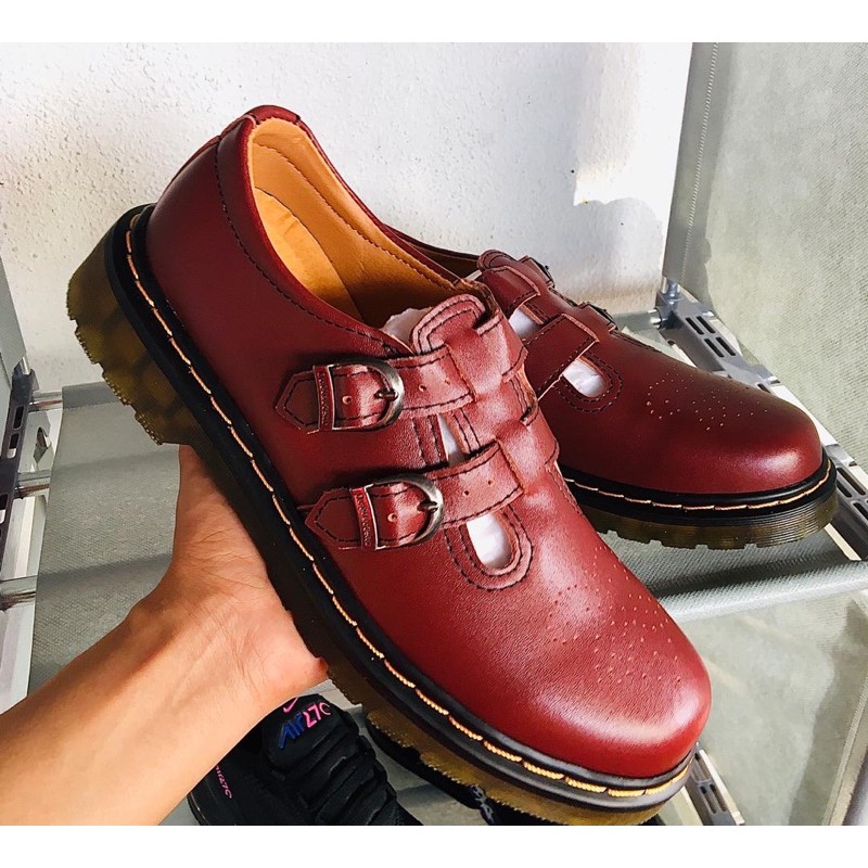 READY STOCKS ORIGINAL MARY JANE DR MARTENS AIR WAIR MAROON RED