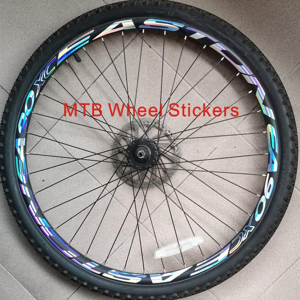 2wheels / set mountain bike 26 27.5 29 inch sticker bicycle rim