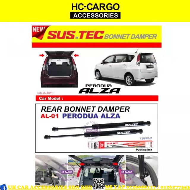PERODUA ALZA REAR TRUNK BOOT BONNET DAMPER ABSORBER | Shopee Malaysia
