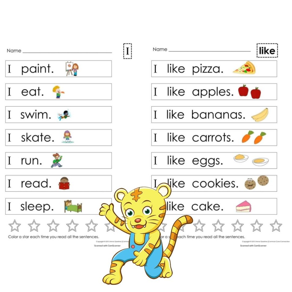 Very First Sight Word Sentences