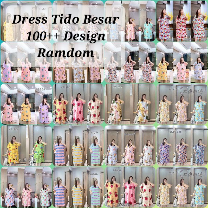 Baju Tidur Dress Plus Size / Gaun Tidur Pajamas Big Size / Baju Tido