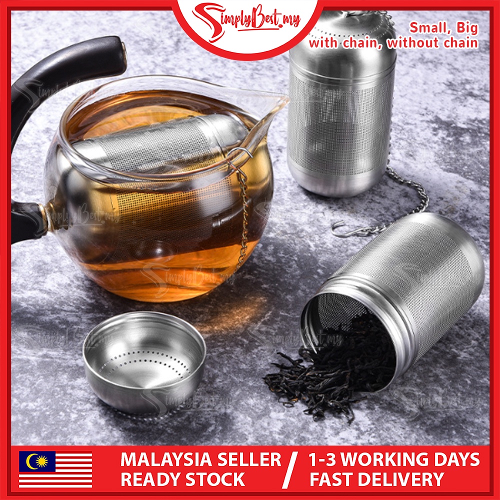 Tea Infuser Filter, Stainless Steel Tea Ball with Chain - Bed Bath