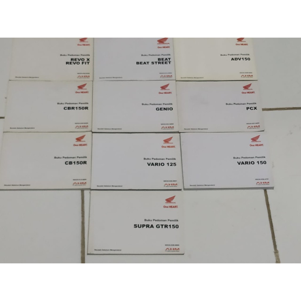 Original Honda Motorcycle Handbook | Shopee Malaysia