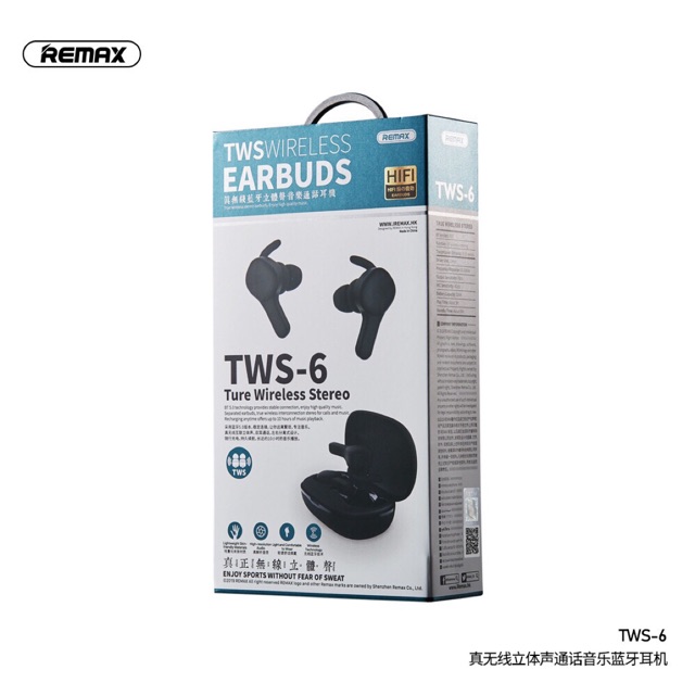 Original Remax TWS 6 wireless earbuds Shopee Malaysia