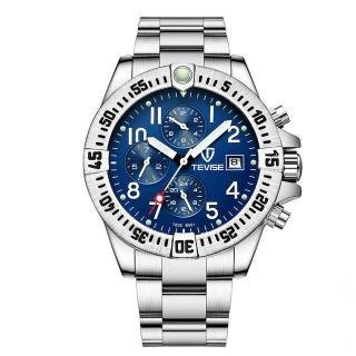 TEVISE T839 top grade Men Automatic Mechanical Watch Stainless