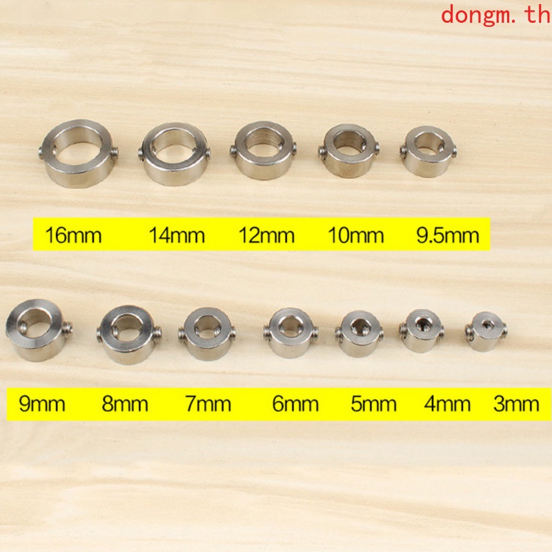 (DOMN)Stainless Steel Hex Key Drill Bit Set Depth Stop Collar Tools