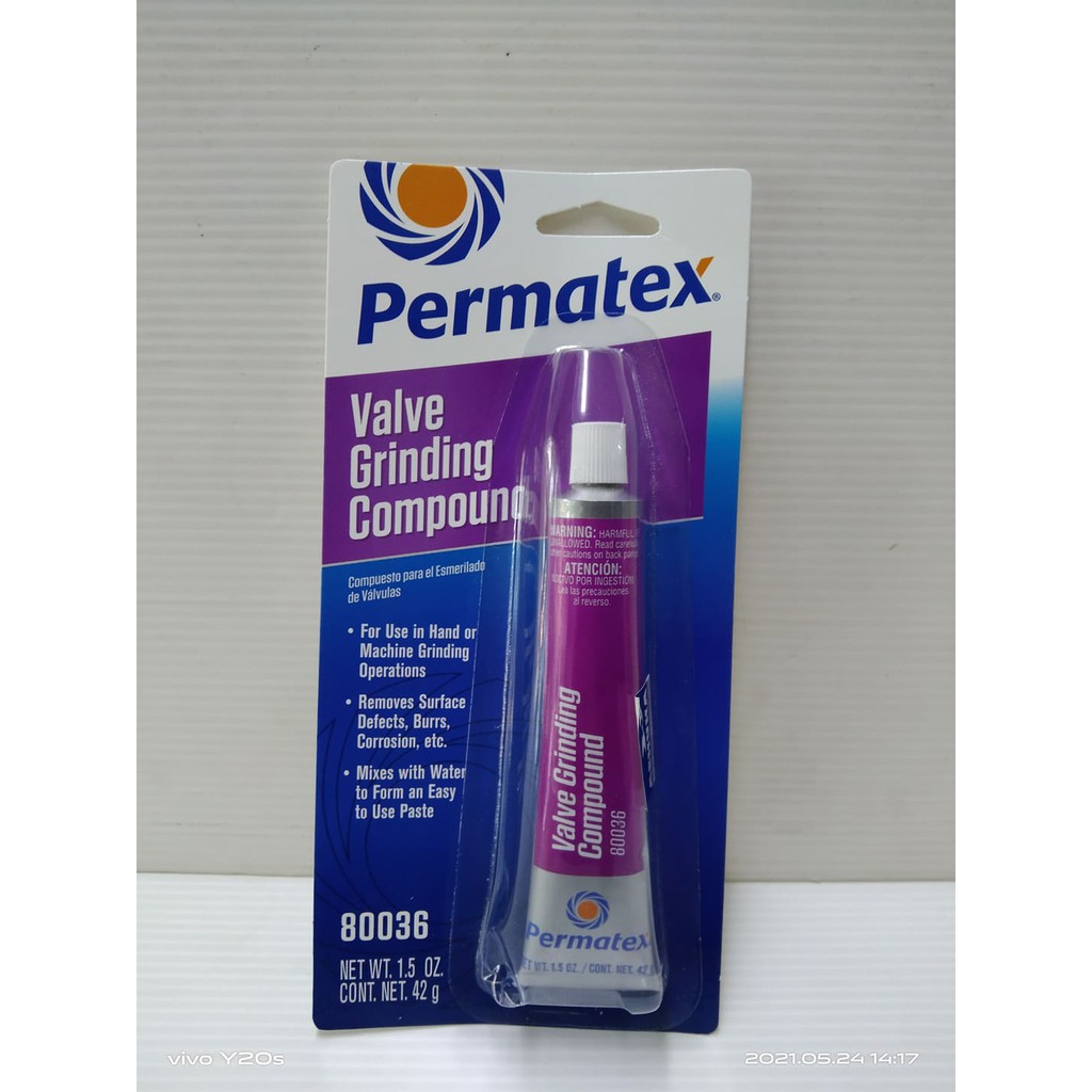 Valve Grinding Paste / Valve Grinding Compound Permatex 42g Shopee