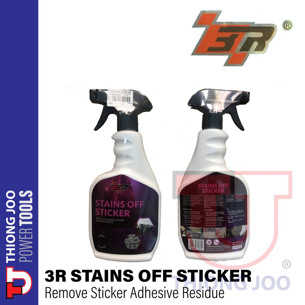 3R Stains Off Sticker Remover (500ml) Shopee Malaysia