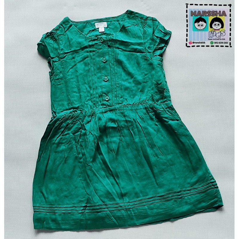 Robe Gymboree Taille 9 Ans - Imprimé Cupcake D'anniversaire - Couleur Sage - 100% Coton - Occasion Très Bon état