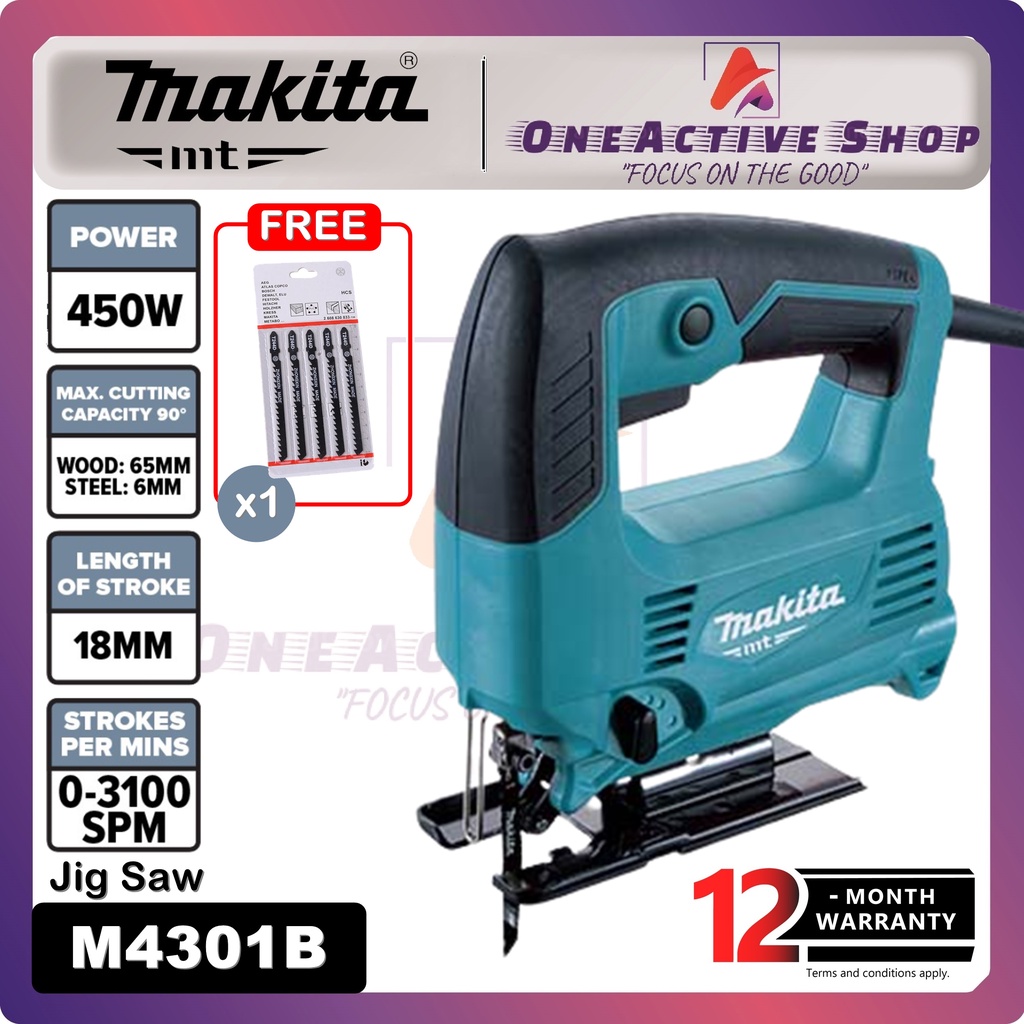 MAKITA Jigsaw 450W M4301B - 1 Year Warranty ( MAKITA CORDED JIGSAW ...