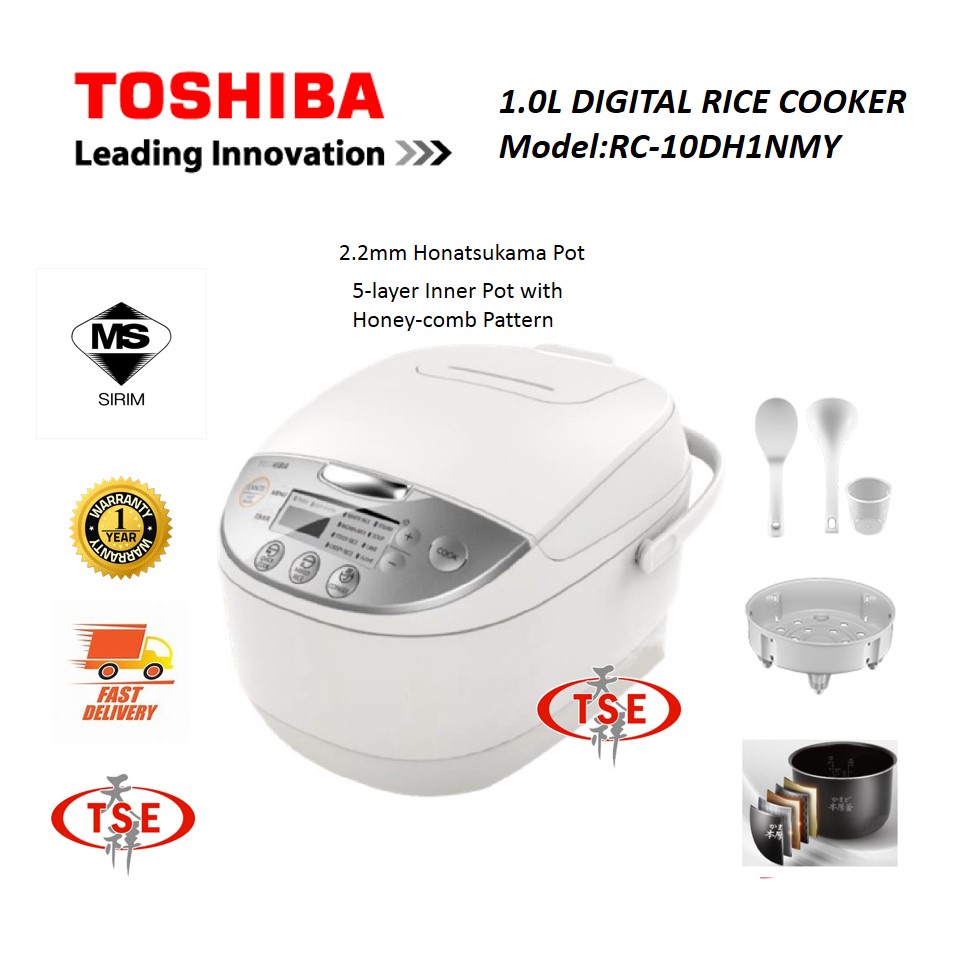 Toshiba RC-18DR1NMY Jar Rice Cooker Digital 1.8L Pot Thick 4.0MM